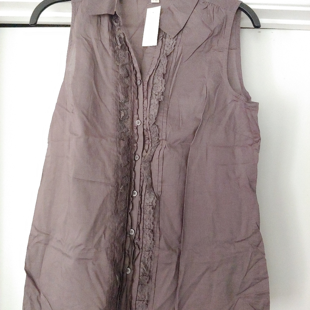 nwt ann taylor loft sleeveless shirt